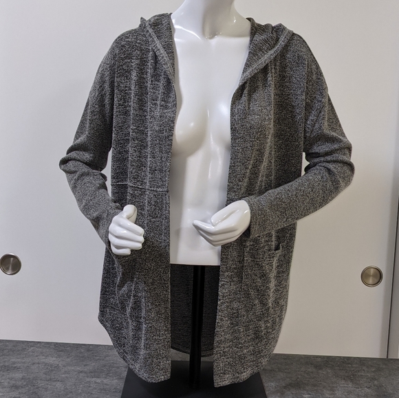 Mudd Sweaters - MUDD Hooded Open Cardigan